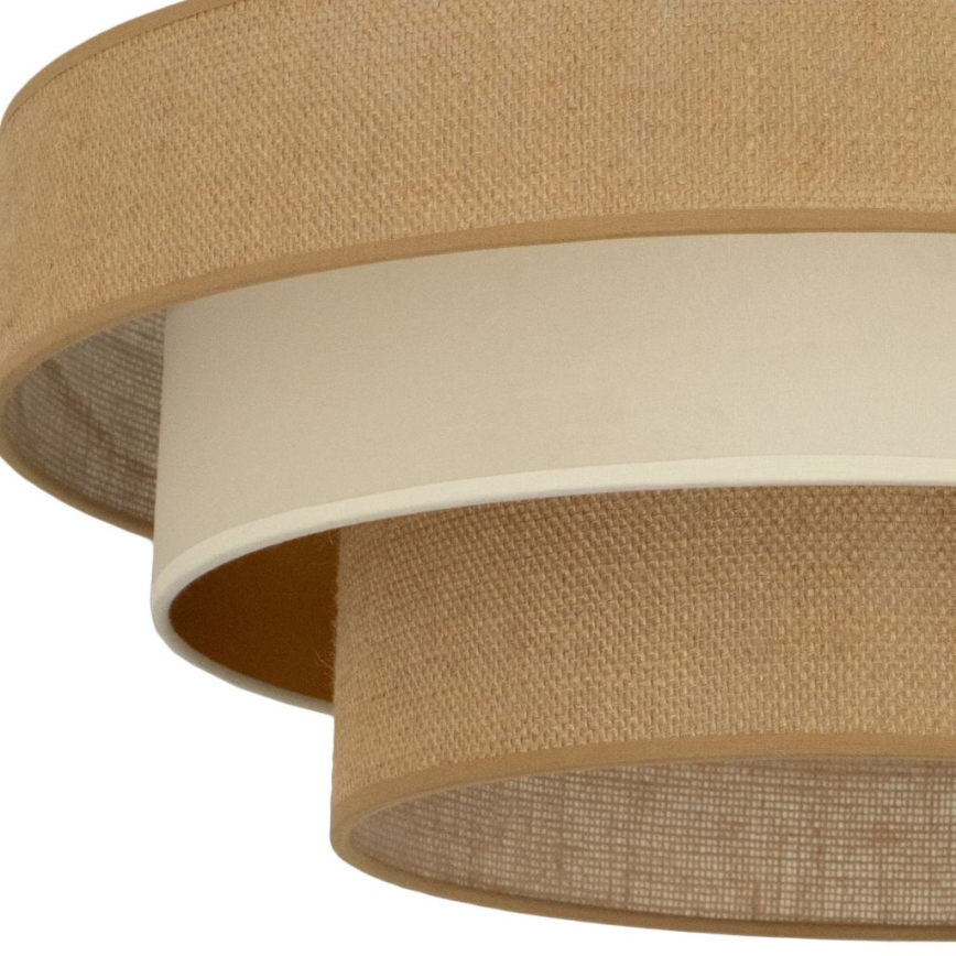 Stropné svietidlo WENTA 1xE27/60W/230V, priemer 50 cm, juta/béžová
