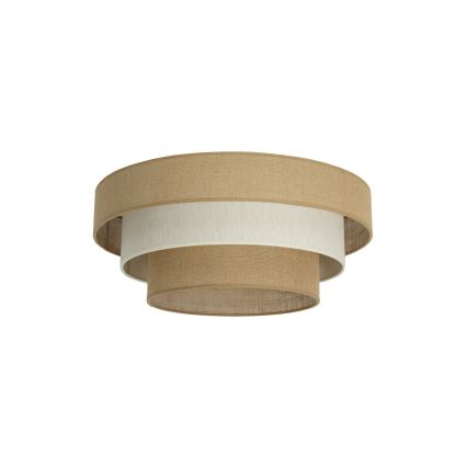 Stropné svietidlo WENTA 1xE27/60W/230V priemer 50 cm juta/krémová