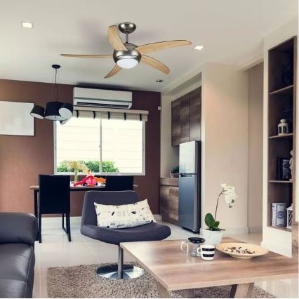 Stropný ventilátor 2xE27/20W/230V pr. 132 cm + diaľkové ovládanie