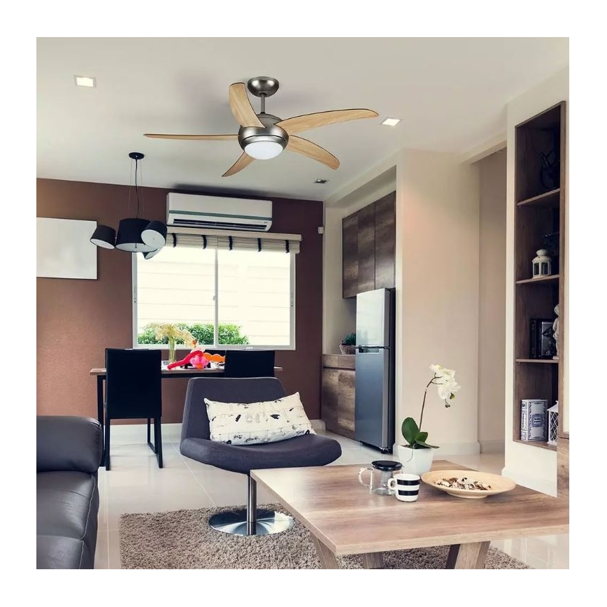Stropný ventilátor 2xE27/20W/230V pr. 132 cm + diaľkové ovládanie