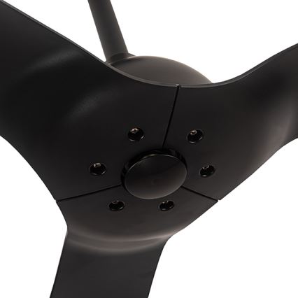 Stropný ventilátor pr. 132 cm IP44 čierna + diaľkové ovládanie