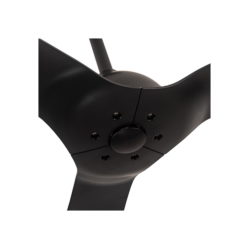Stropný ventilátor pr. 132 cm IP44 čierna + diaľkové ovládanie