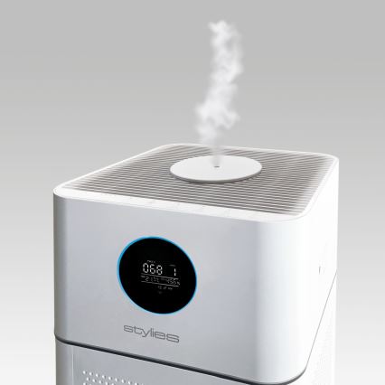 Stylies - Čistička vzduchu so zvlhčovačom a UV-C lampou ALPHA 68W/230V Wi-Fi biela