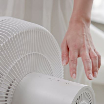 Stylies - Stojanový ventilátor 2v1 ANTILA 25W/230V 88 cm biela + diaľkové ovládanie