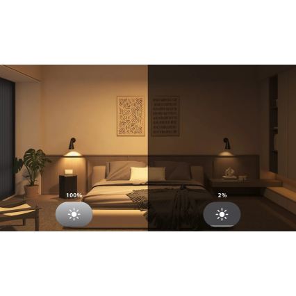 Súprava 2 ks stmievateľných LED žiaroviek Philips Hue WHITE E27/7W/230V 2700K
