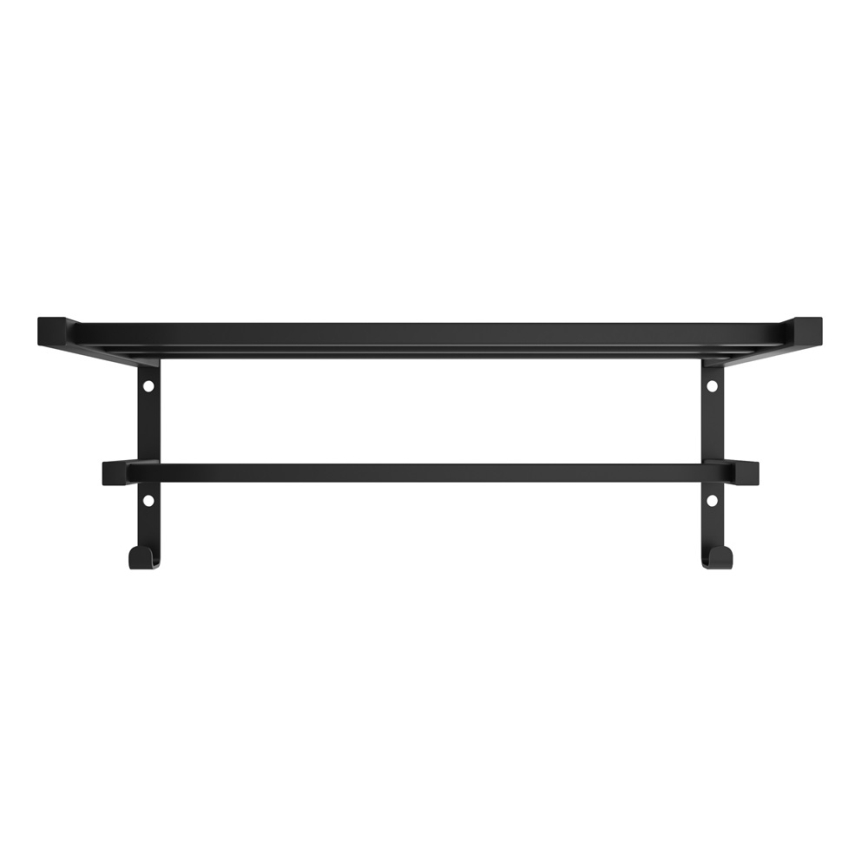 Sušák na uteráky na kúpeľňový radiátor HF SHEFFIELD 52x25,6 cm čierna