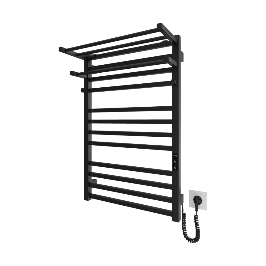 Sušiak na uteráky na kúpeľňový radiátor HF SHEFFIELD 52x20,4 cm čierny