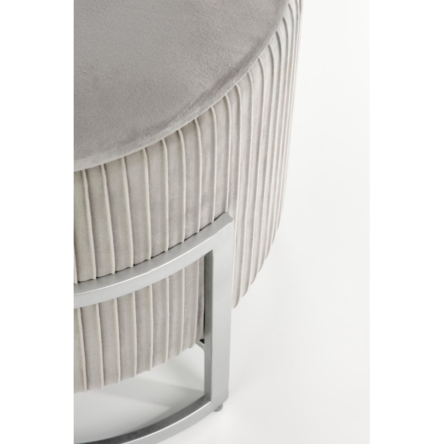 Taburet CRICKET pr. 40 cm šedá