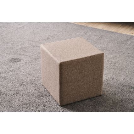 Taburet CUBI 40x40 cm hnedý