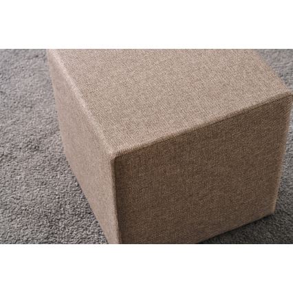 Taburet CUBI 40x40 cm hnedý