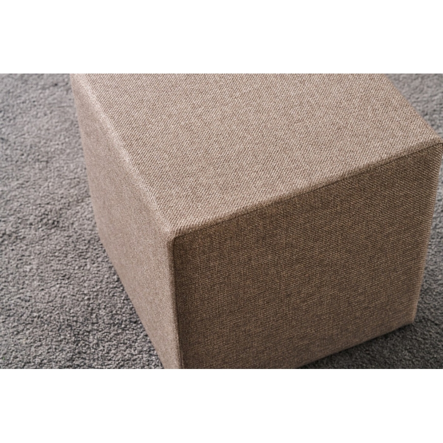 Taburet CUBI 40x40 cm hnedý