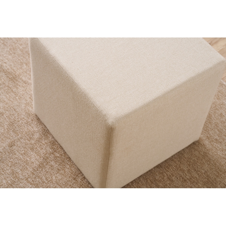 Taburet CUBI 40x40 cm krémový