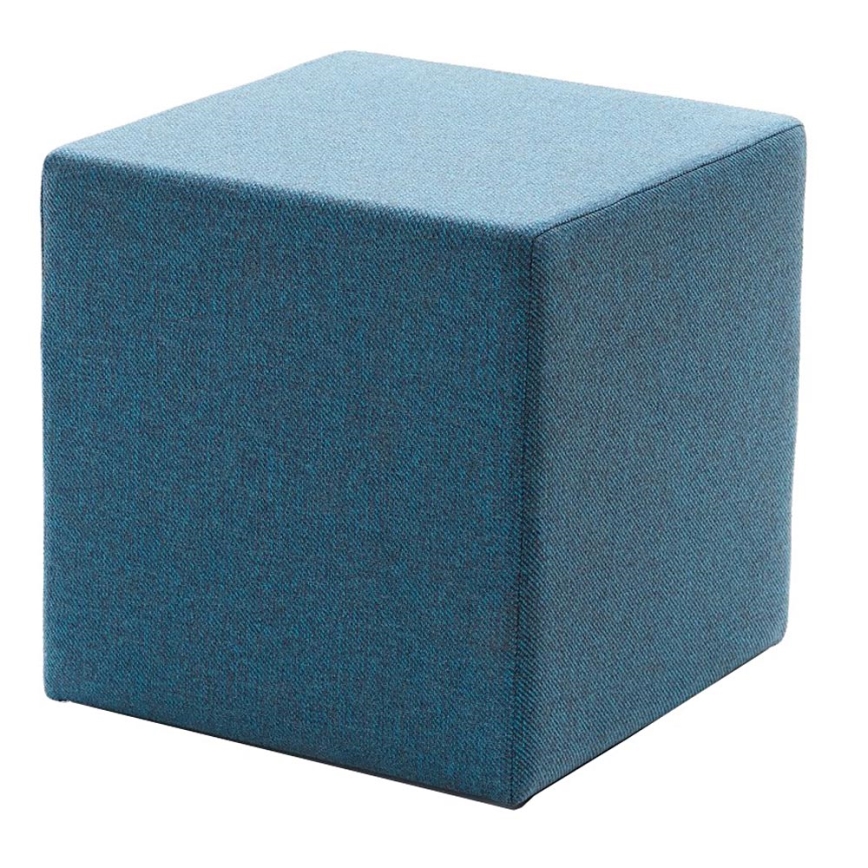 Taburet CUBI 40x40 cm modrý