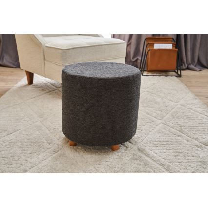 Taburet KIMA, priemer 40 cm, antracit