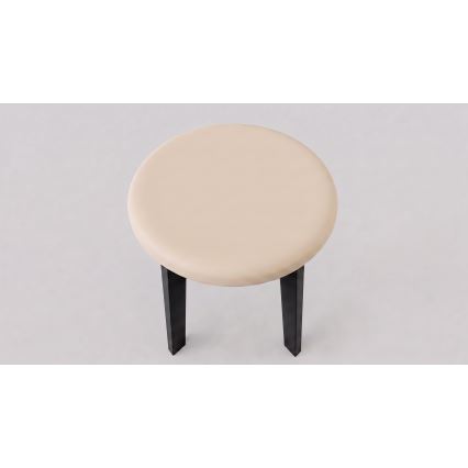 Taburet KUBE pr. 36 cm čierna/béžová
