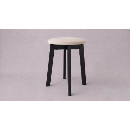 Taburet KUBE pr. 36 cm čierna/béžová