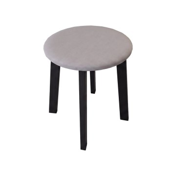 Taburet KUBE, priemer 36 cm, čierna/šedá