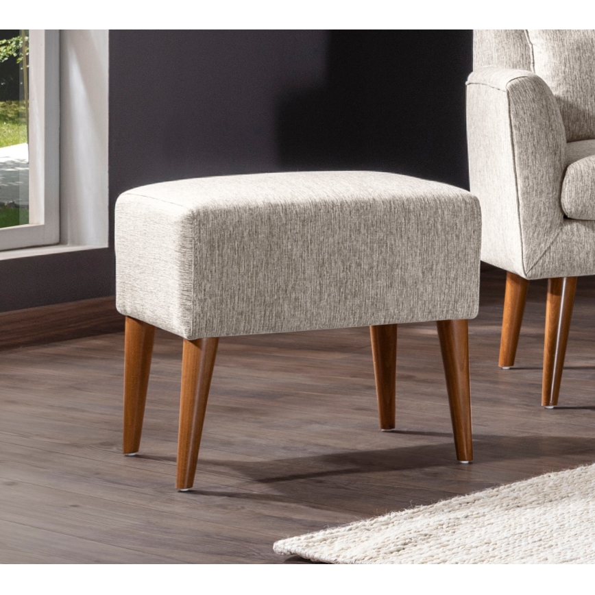 Taburet NIMO 46x50 cm krémový