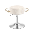 Taburet NUBE, priemer 38,5 cm, biely