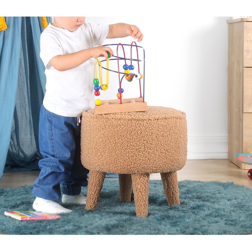 Taburet PIXI pr. 38 cm hnedý