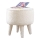 Taburet PIXI, priemer 38 cm, biely