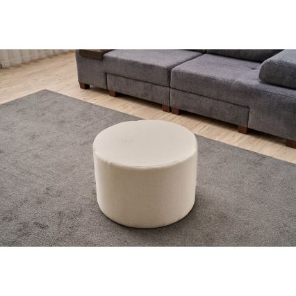 Taburet RABO priemer 58 cm, krémový