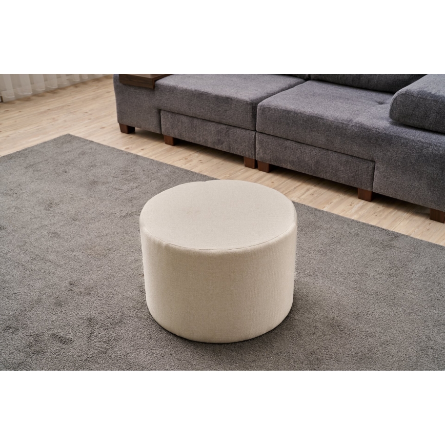 Taburet RABO priemer 58 cm, krémový