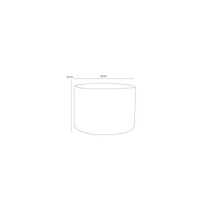 Taburet RABO priemer 58 cm, krémový