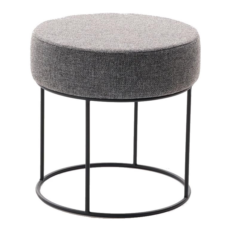 Taburet RELO, priemer 40 cm, antracit