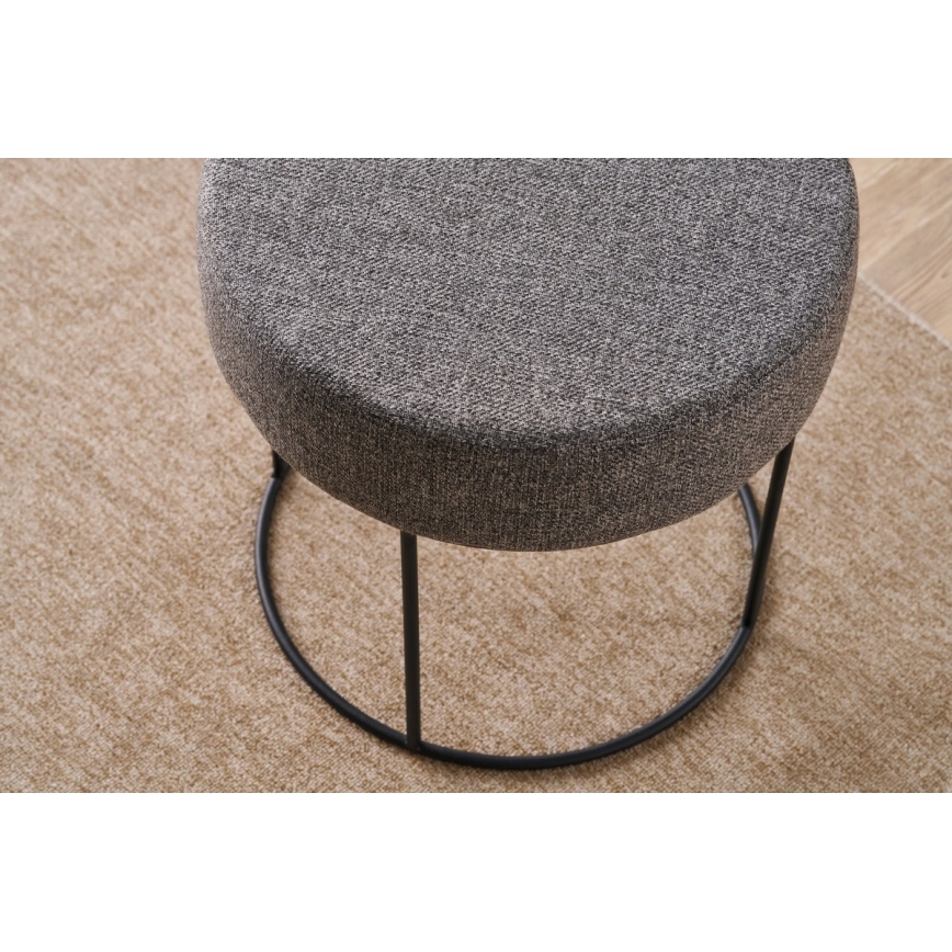 Taburet RELO, priemer 40 cm, antracit