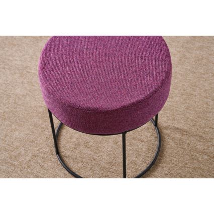 Taburet RELO, priemer 40 cm, ružový