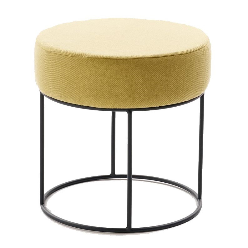 Taburet RELO, priemer 40 cm, žltý