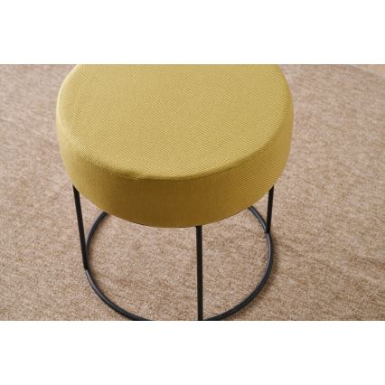 Taburet RELO, priemer 40 cm, žltý