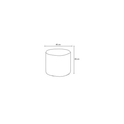 Taburet RONDO, priemer 40 cm, antracit