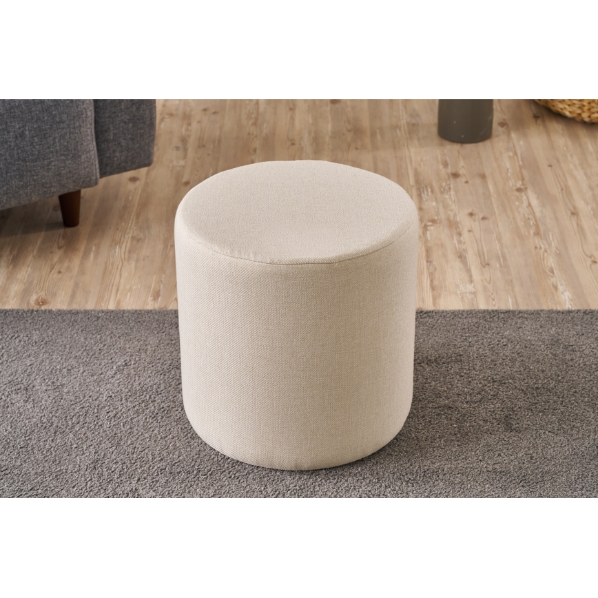 Taburet RONDO priemer 40 cm krémový