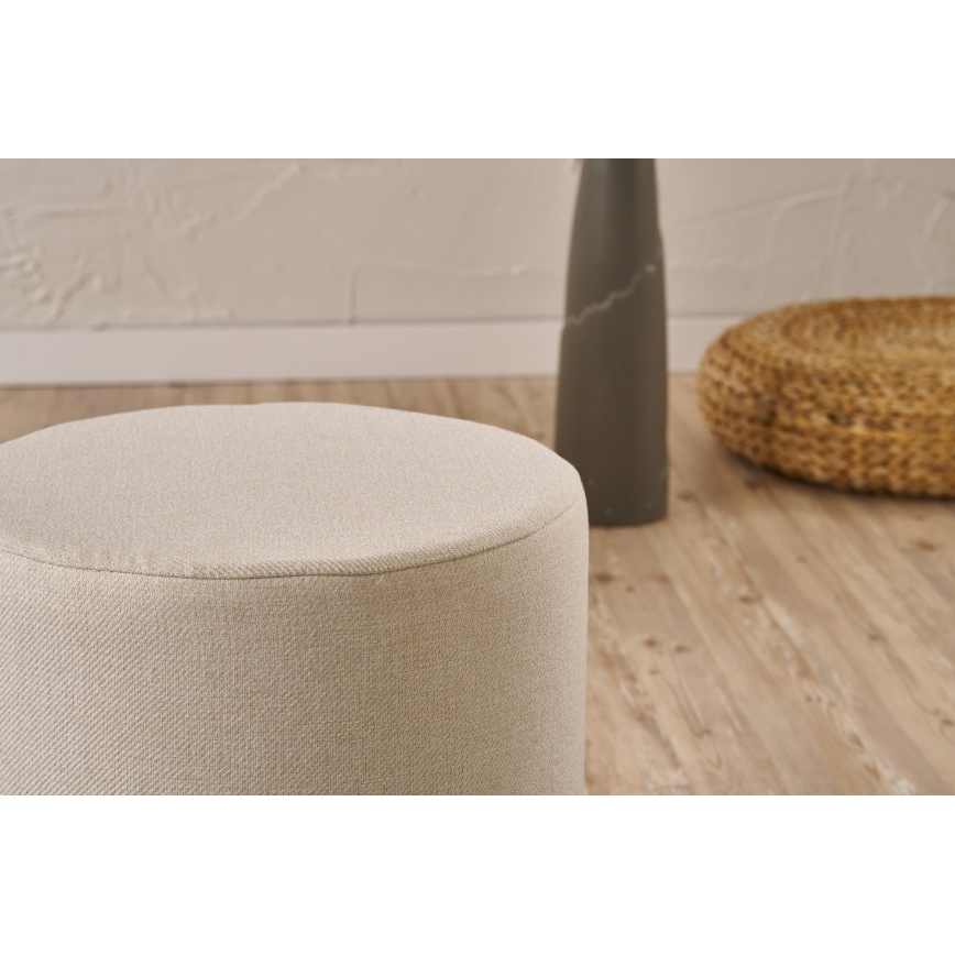 Taburet RONDO priemer 40 cm krémový