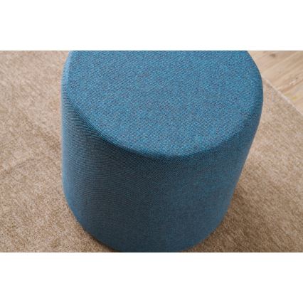 Taburet RONDO, priemer 40 cm, modrý