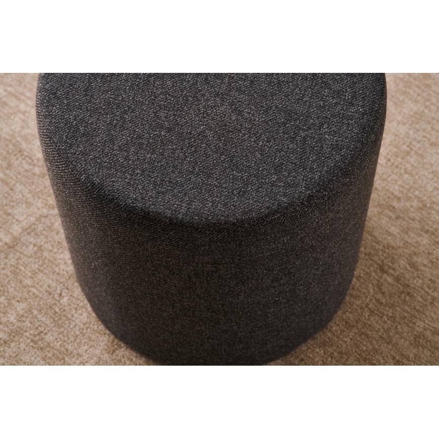 Taburet RONDO, priemer 40 cm, tmavohnedý