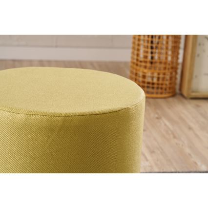 Taburet RONDO, priemer 40 cm, žltý