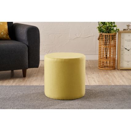 Taburet RONDO, priemer 40 cm, žltý