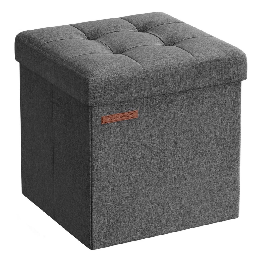 Taburet SULTAN 30x30 cm sivý