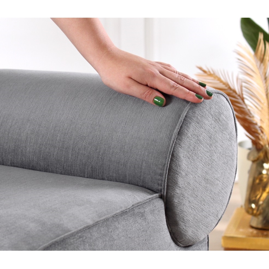 Taburet TIKI 47x45 cm sivý