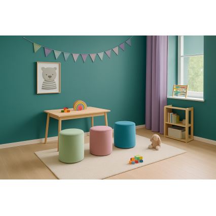 Taburet VEX, priemer 36 cm, ružový