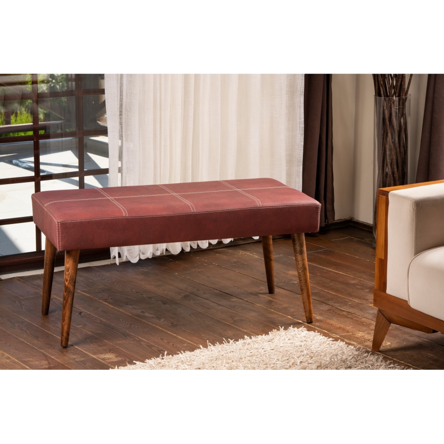 Taburet VITO 46x92 cm červený