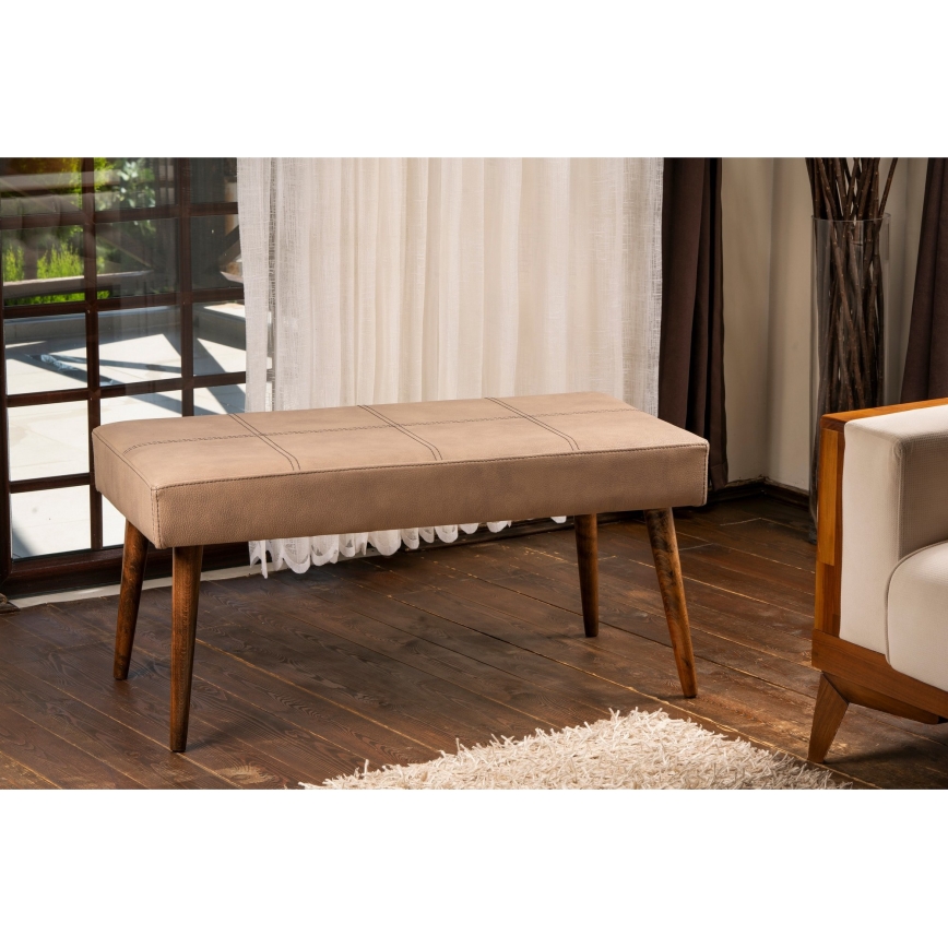 Taburet VITO 46x92 cm hnedý
