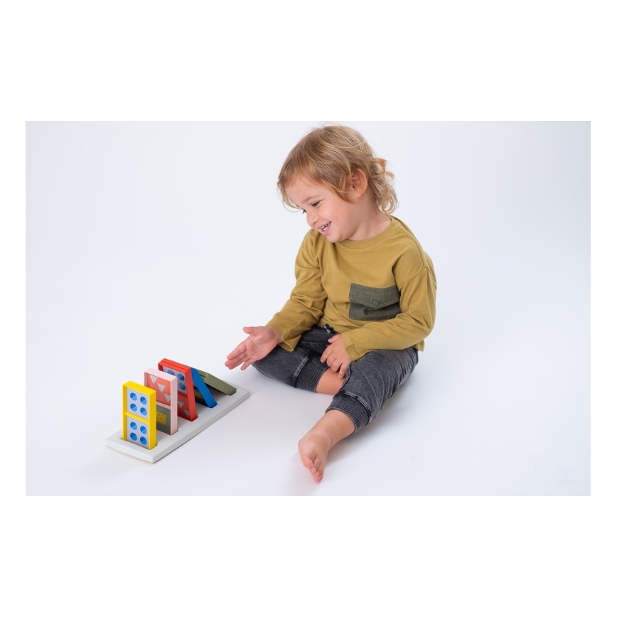 Taf Toys - Detské domino 4v1 zvieratká