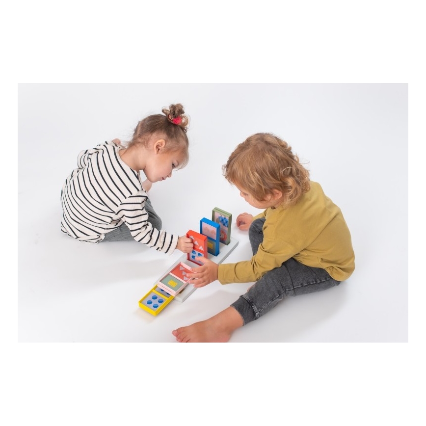 Taf Toys - Detské domino 4v1 zvieratká