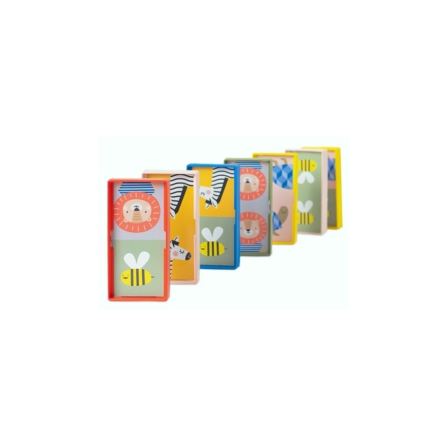 Taf Toys - Detské domino 4v1 zvieratká