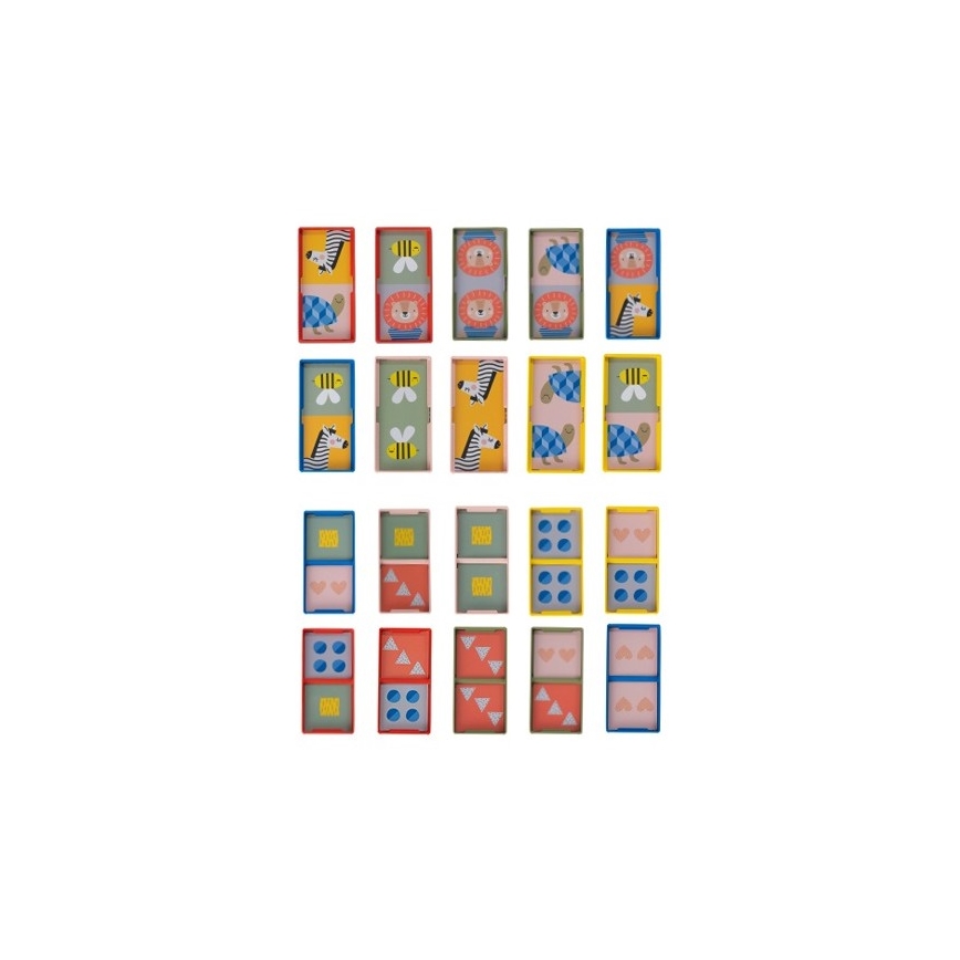 Taf Toys - Detské domino 4v1 zvieratká