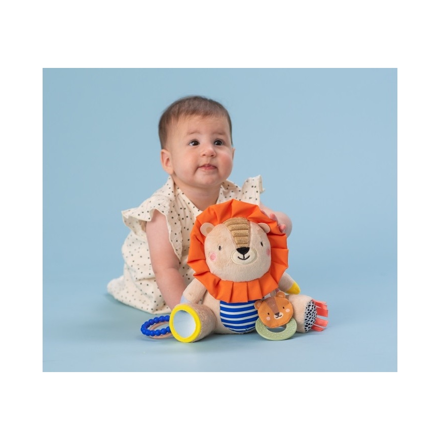 Taf Toys - Plyšová hračka s hryzátkami 25 cm lev
